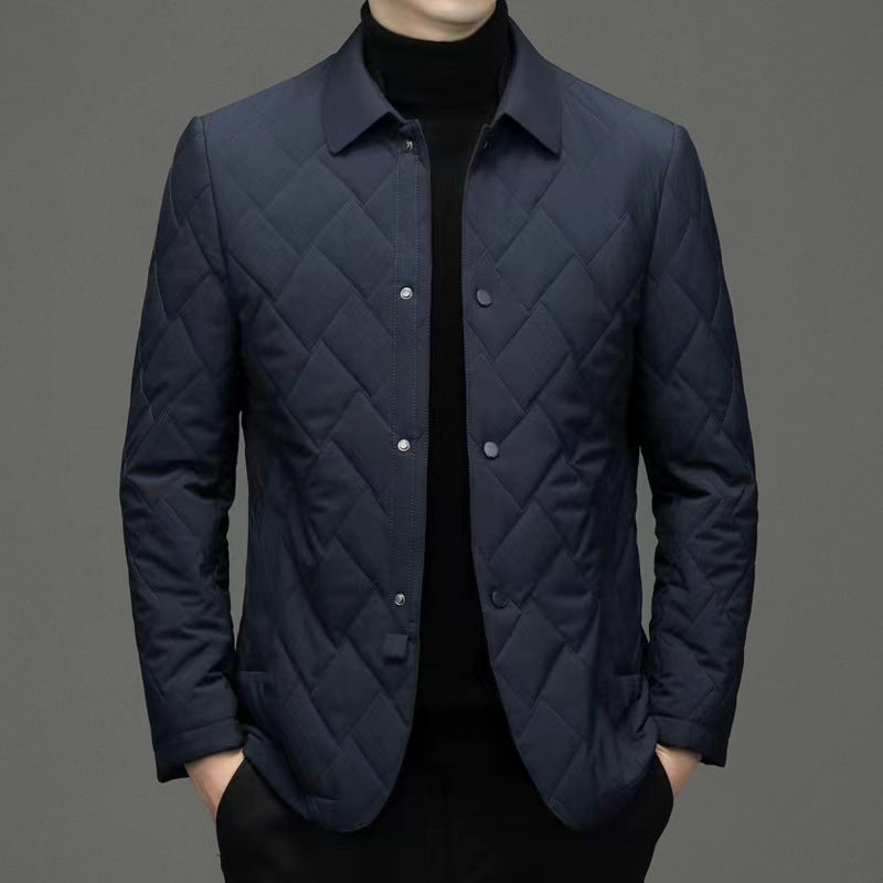 New men's velvet jacket with thickened windproof and warm insulation