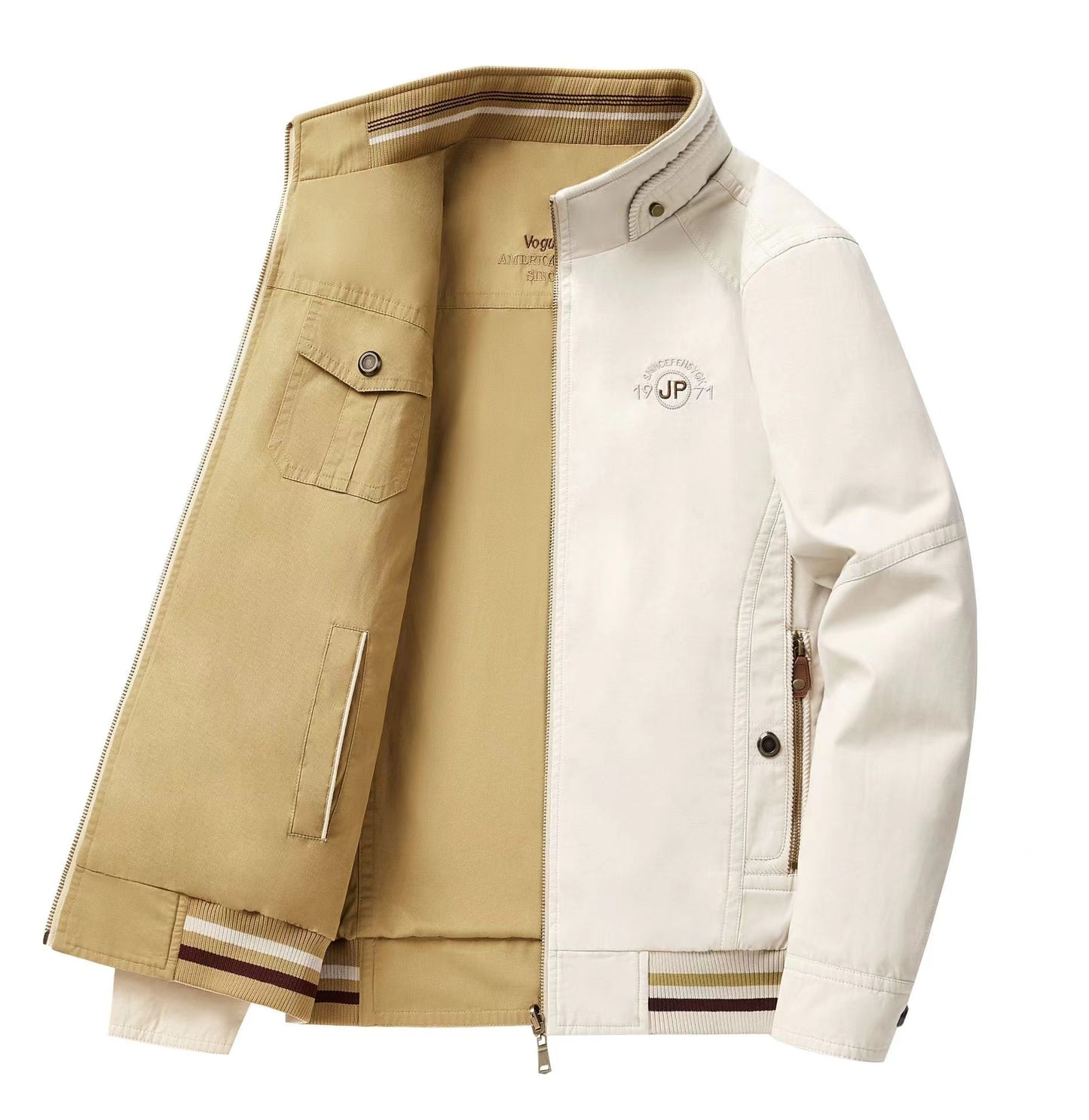 Men's fleece jacket for warmth and thickening in winter