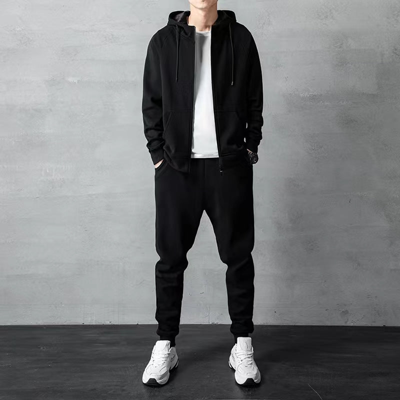Men's two-piece hoodie new casual sports