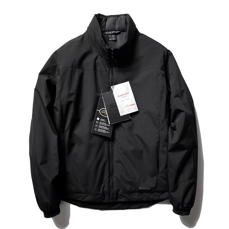 Men's cotton clothing with thickened fleece for winter