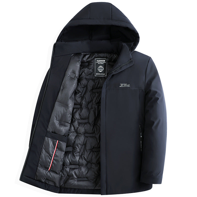 Men's plush jacket with thickened insulation