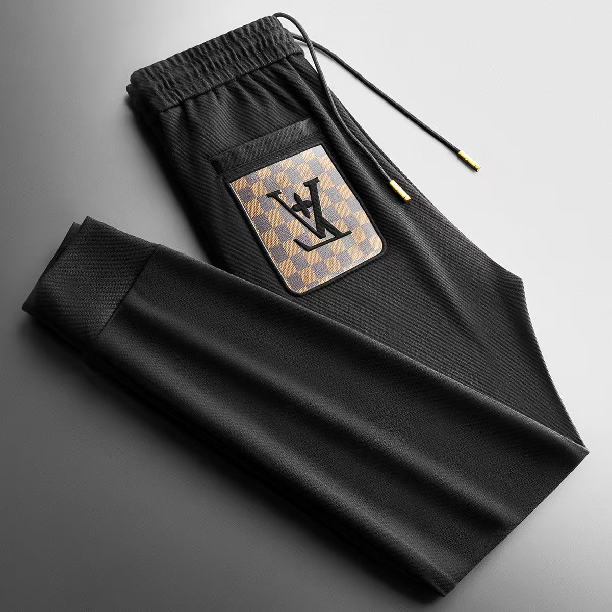 Men's long pants, knitted hoodie, casual spring new style