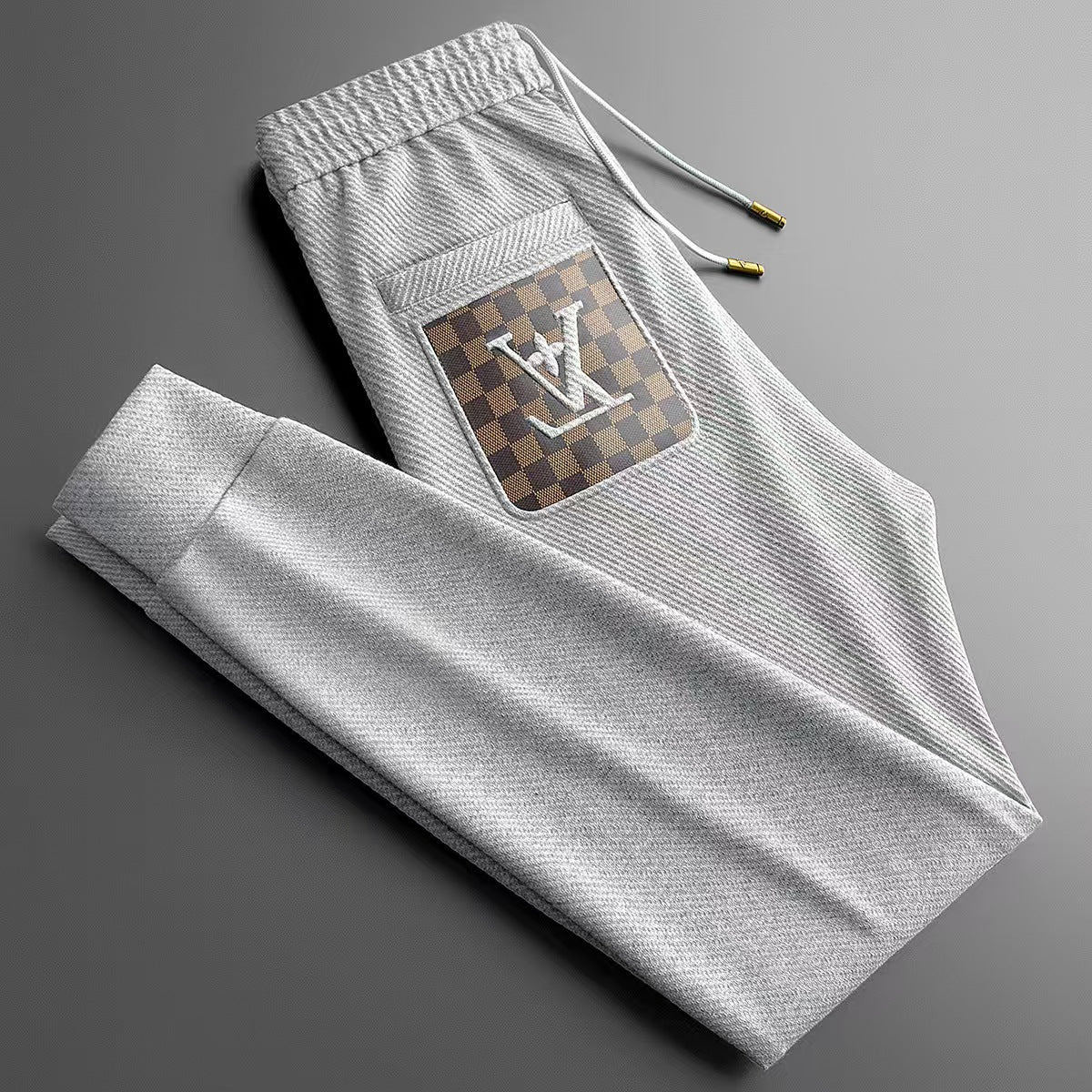 Men's long pants, knitted hoodie, casual spring new style