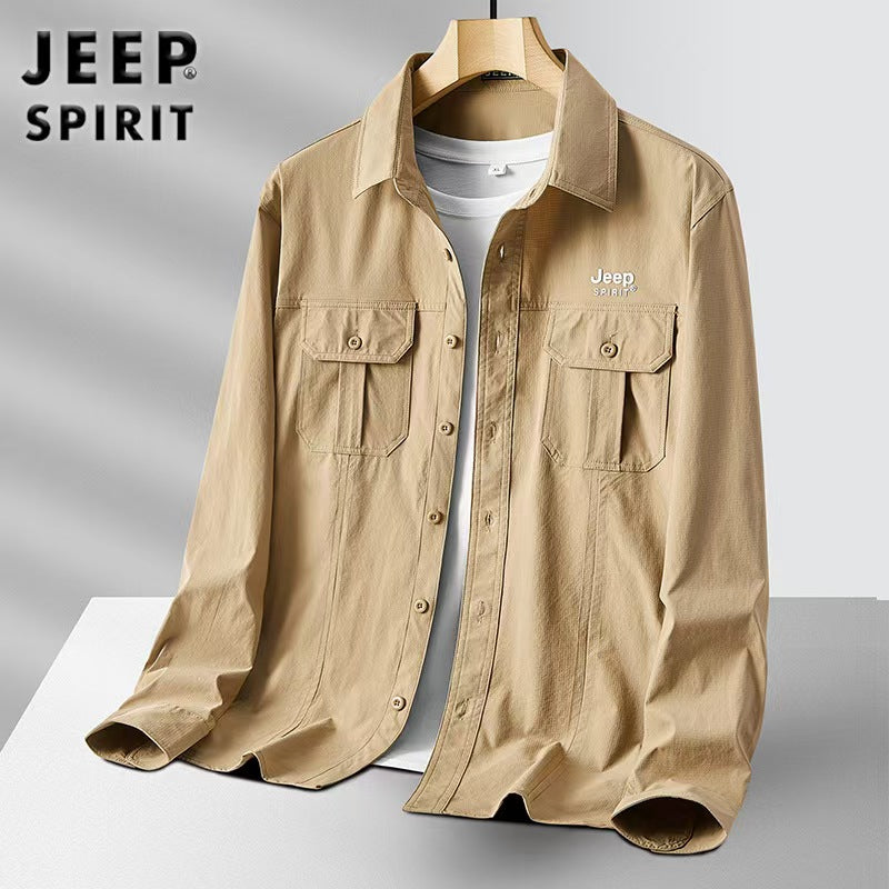 Men's long sleeved shirt casual spring style new item