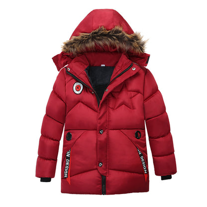 new children's padded boy's thick coat