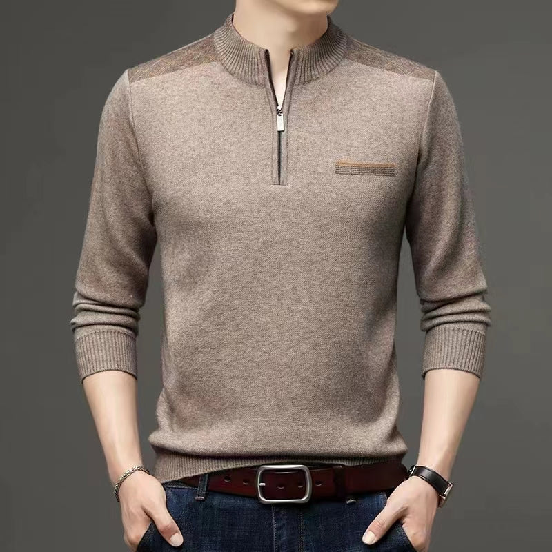 Men's Thickened Zipper Sweater with Thickened New Warmth