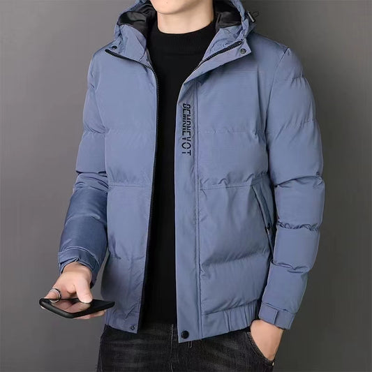 Men's thickened plush cotton jacket, thickened new warm and sporty leisure