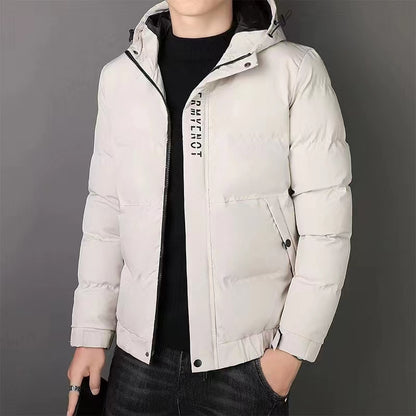 Men's thickened plush cotton jacket, thickened new warm and sporty leisure