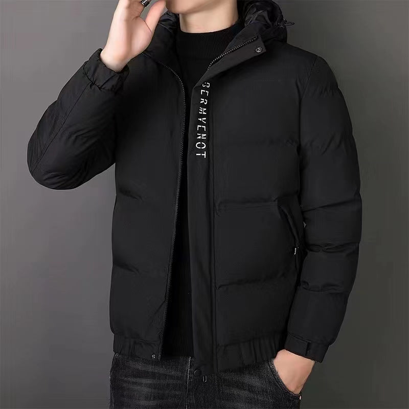 Men's thickened plush cotton jacket, thickened new warm and sporty leisure