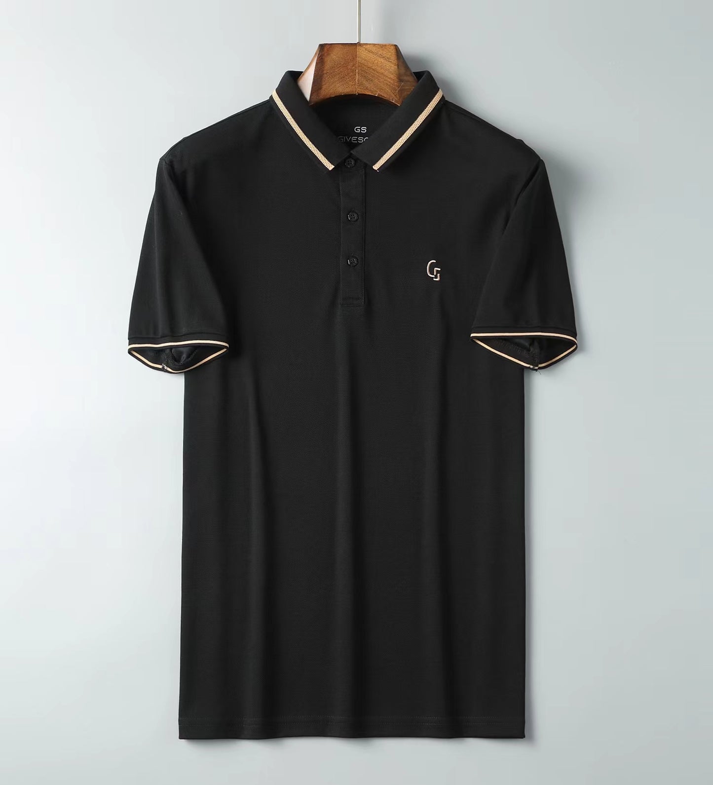 Men's short sleeved POLO shirt made of pure cotton, super absorbent of sweat