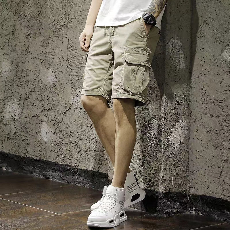 New casual and fashionable men's short pants made of pure cotton for sweat absorption