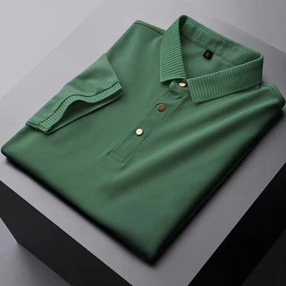 Men's short sleeved polo is comfortable and breathable