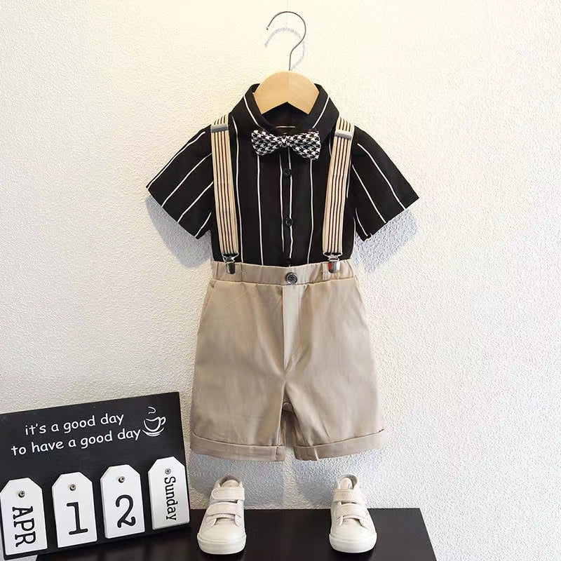 Boys and children's set made of pure cotton, comfortable and breathable