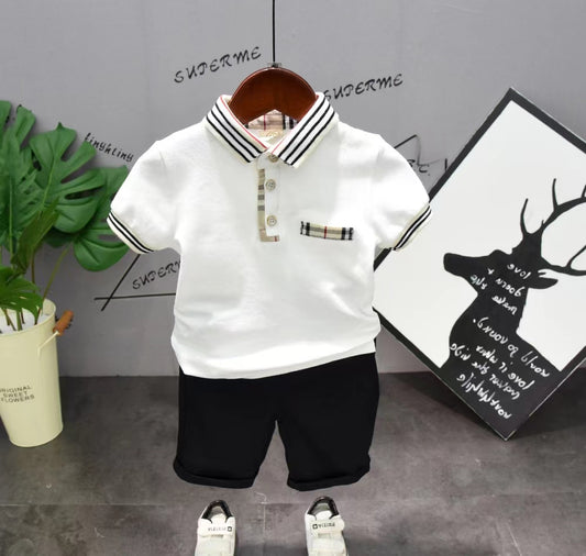 Boys and children's set made of pure cotton, comfortable and breathable