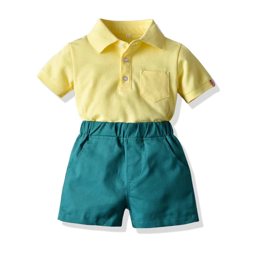 Boys and children's set made of pure cotton, comfortable and breathable