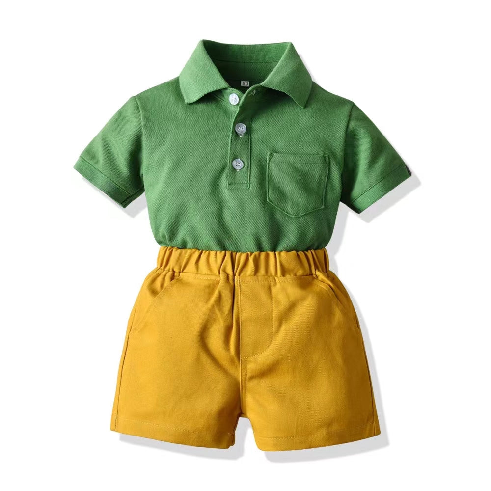 Boys and children's set made of pure cotton, comfortable and breathable