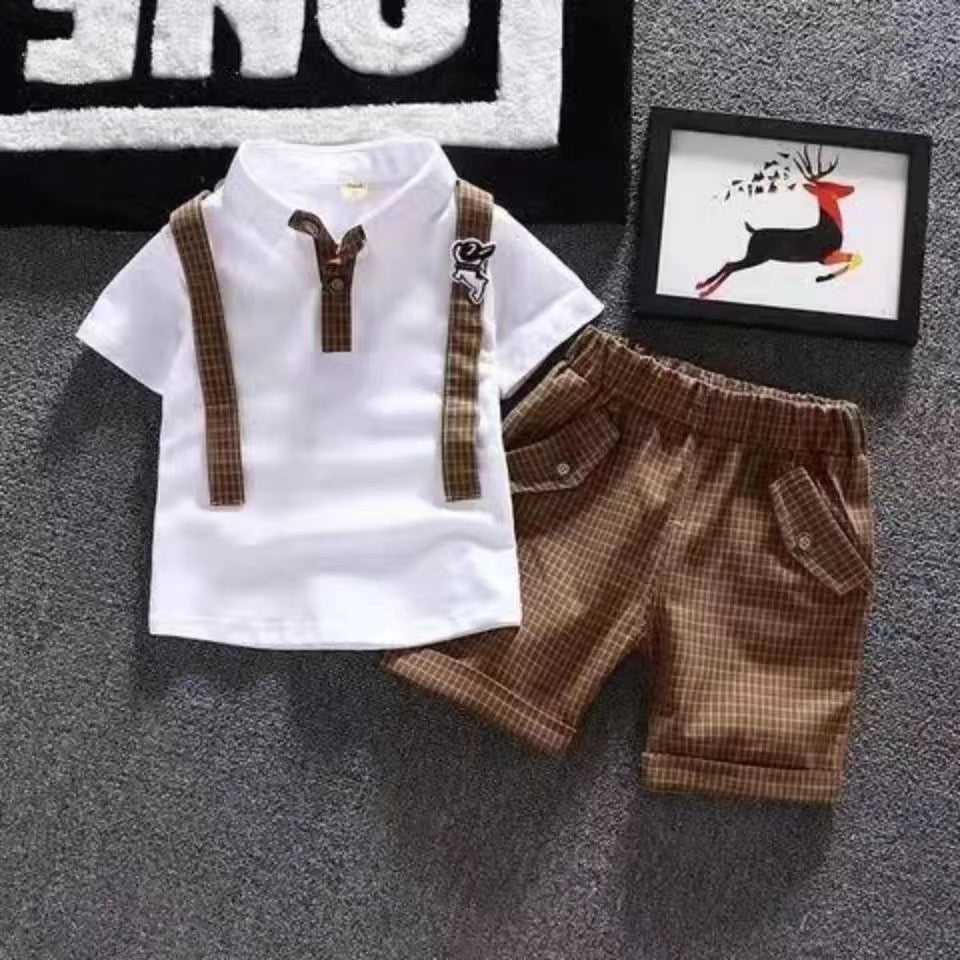 Boys' set made of pure cotton, comfortable and breathable, popular item