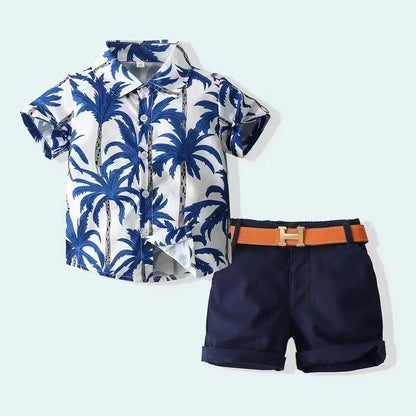 Boys' set made of pure cotton, comfortable and breathable, popular item