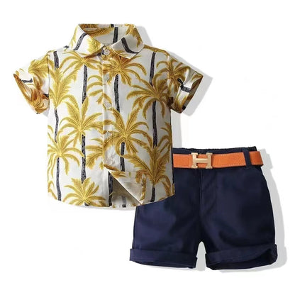 Boys' set made of pure cotton, comfortable and breathable, popular item