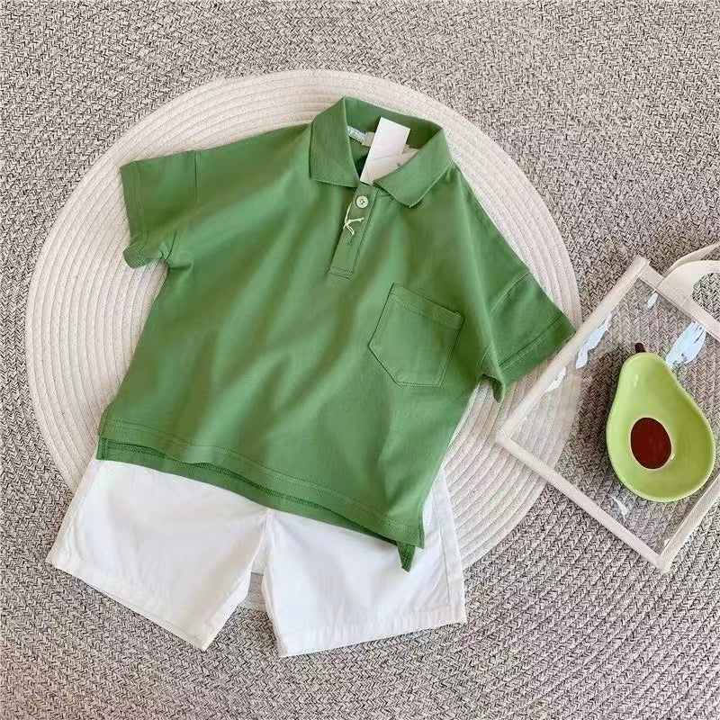 Boys' set made of pure cotton, comfortable and breathable, popular item