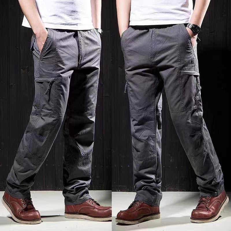 Men's pants are made of quick drying pure cotton, with a slim fit and sweat wicking temperament