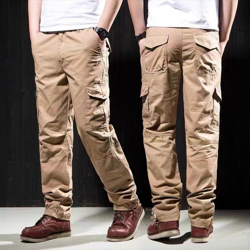 Men's pants are made of quick drying pure cotton, with a slim fit and sweat wicking temperament