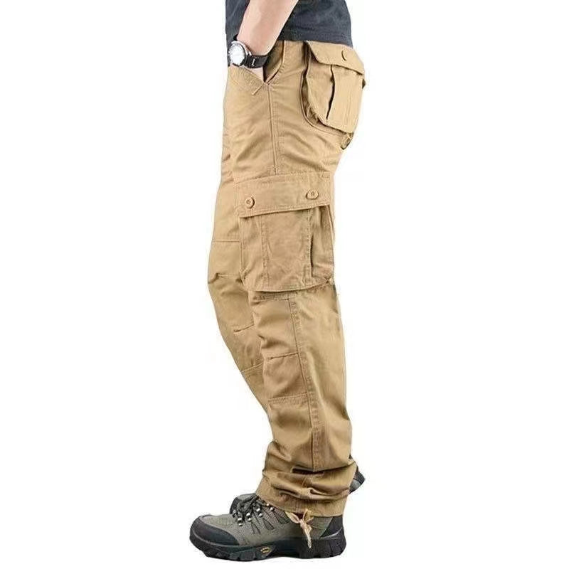 Men's workwear pants made of pure cotton, durable, comfortable, breathable, spring and summer