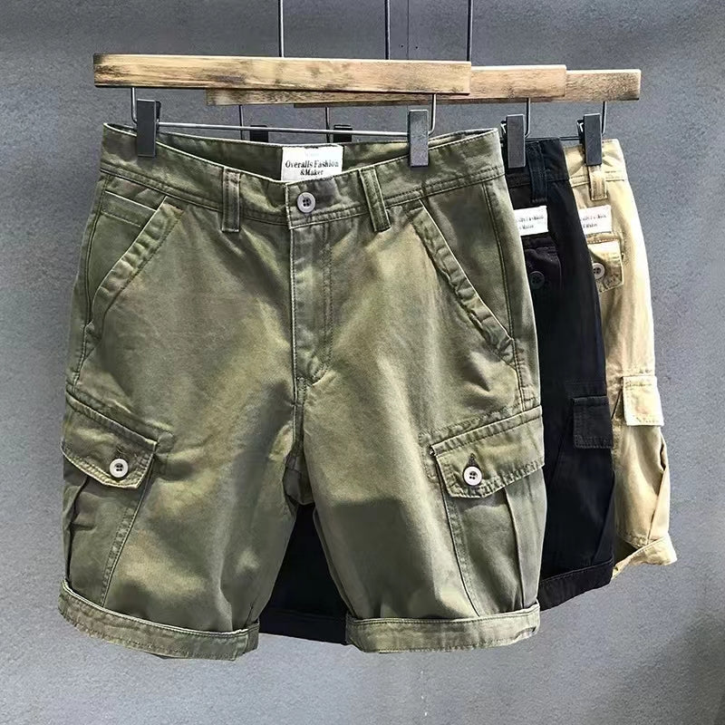 Men's shorts made of pure cotton, summer breathable new style