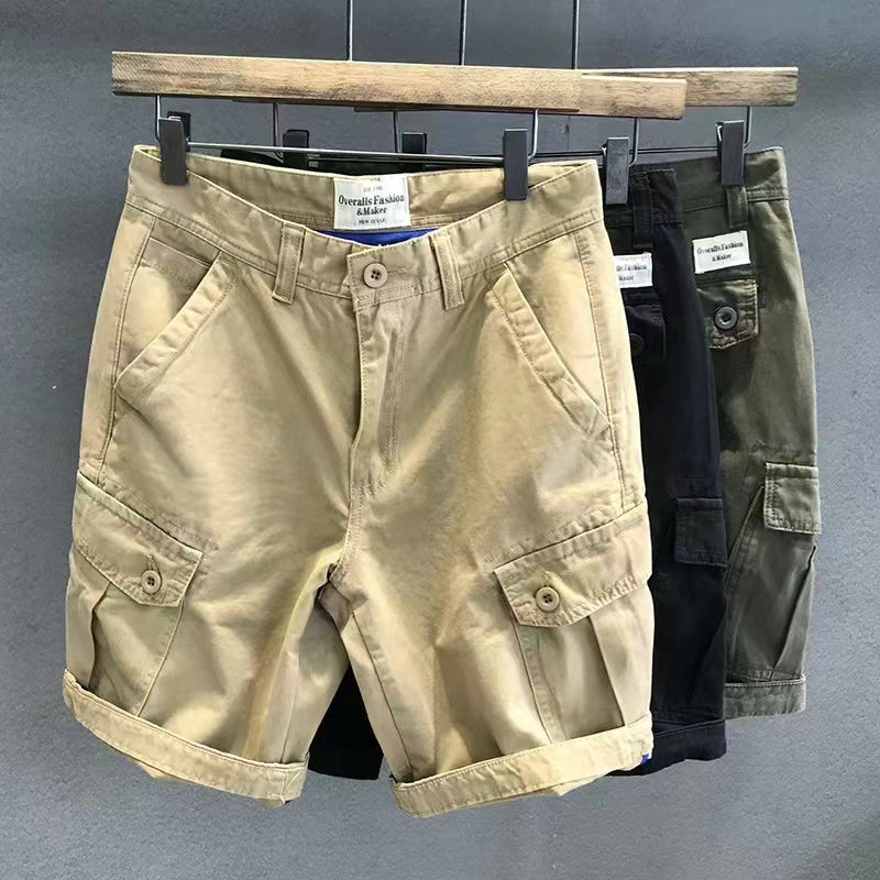 Men's shorts made of pure cotton, summer breathable new style