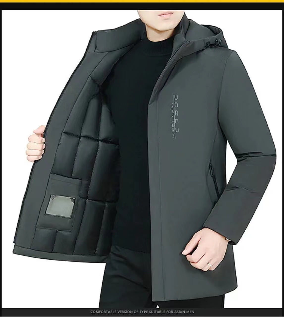 Men's cotton clothing warm and windproof new style