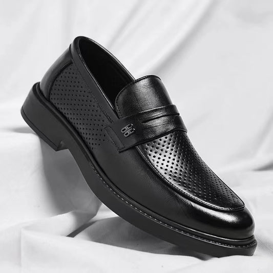 Men's shoes, business casual, breathable, wear-resistant, all season leather shoes