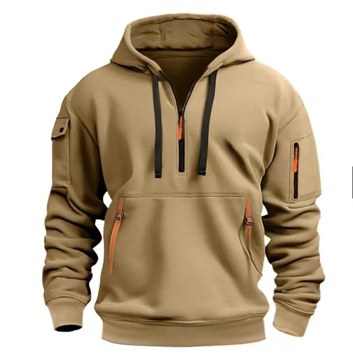 Men's casual hoodie hooded new pure cotton comfortable