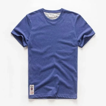 Men's short sleeved T-shirt made of pure cotton for summer