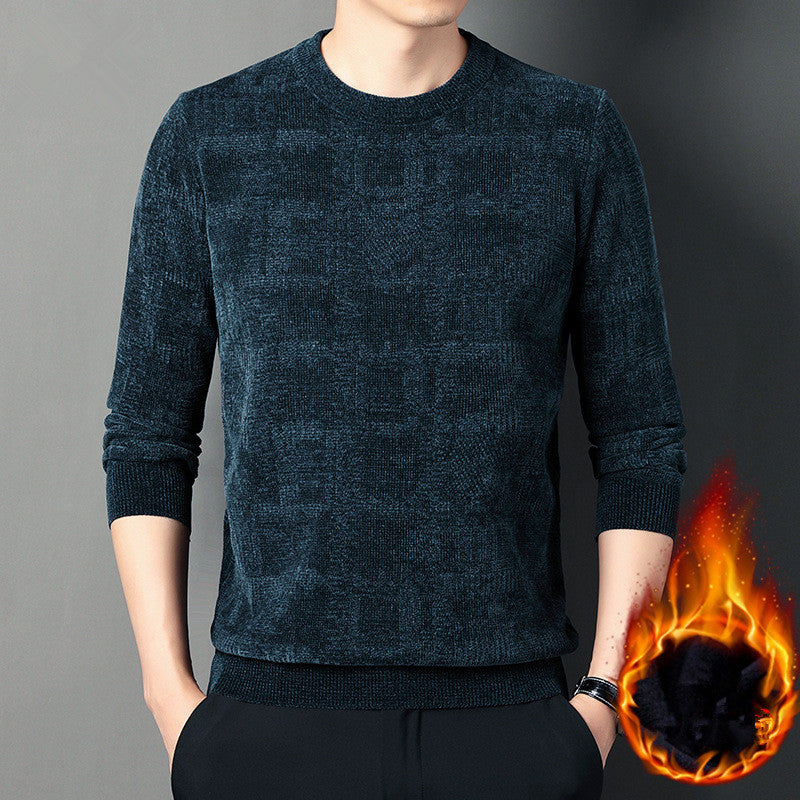 Men's sweater thickened for warmth