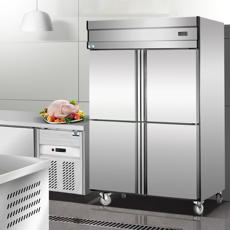 Frozen cabinet commercial cold cabinet catering kitchen stainless steel vertical pre -made dishes refrigerated cabinet