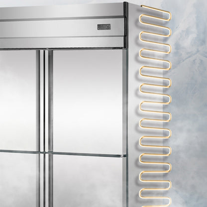 Frozen cabinet commercial cold cabinet catering kitchen stainless steel vertical pre -made dishes refrigerated cabinet