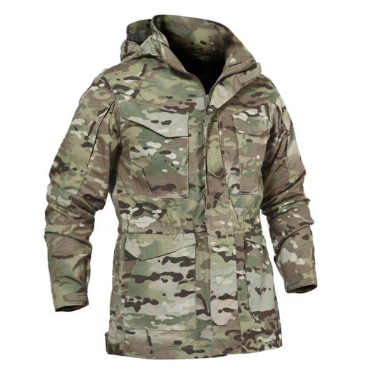 Men's tactical trench coat outdoor camouflage jacket military fan jacket